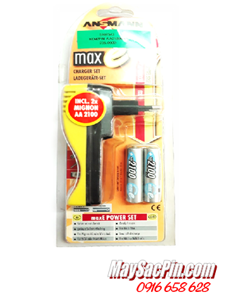 MaxE Powerline Set; Máy sạc pin AA-AAA Ansman MaxE Powerline Set